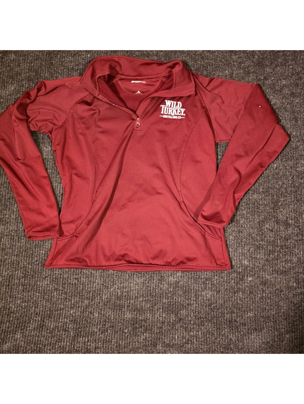 Sport-Tek Wild Turkey Distilling Co. Ladies Medium Maroon Quarter-Zip Pullover